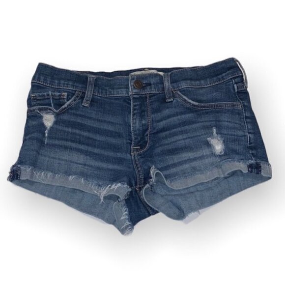 Abercrombie & Fitch distressed denim short size 2 / 26 - Picture 1 of 8
